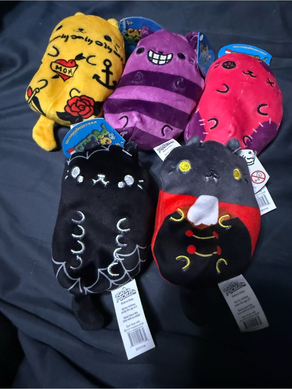 Cats vs Pickles 5 Plush Bundle Tat Cat Cheshire Patches Aracna Count Catula